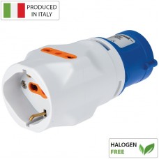 Αντάπτορ Βιομηχανικό Φις Αρσενικό 16A 3P 230V σε Πρίζα Σούκο 16A EC690510